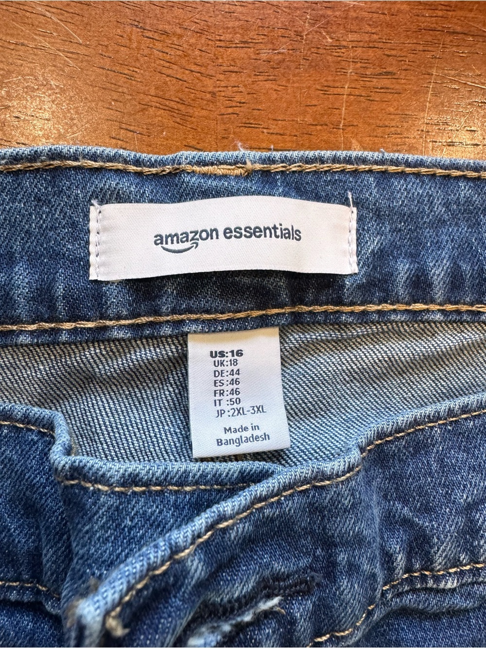 Amazon Essentials Women’s Blue Denim Jeans - Mid Wash